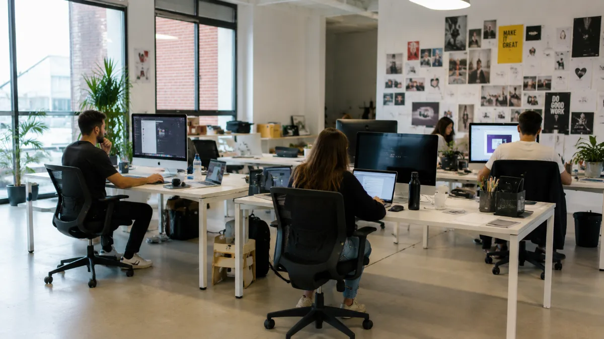 Trabajo diario en agencias y estudios