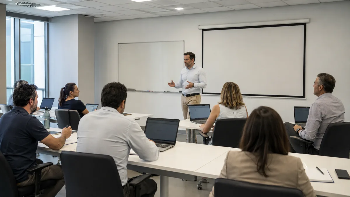 Trabajo diario en academias y formación